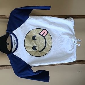 3/4 sleeve Girls smile shirt